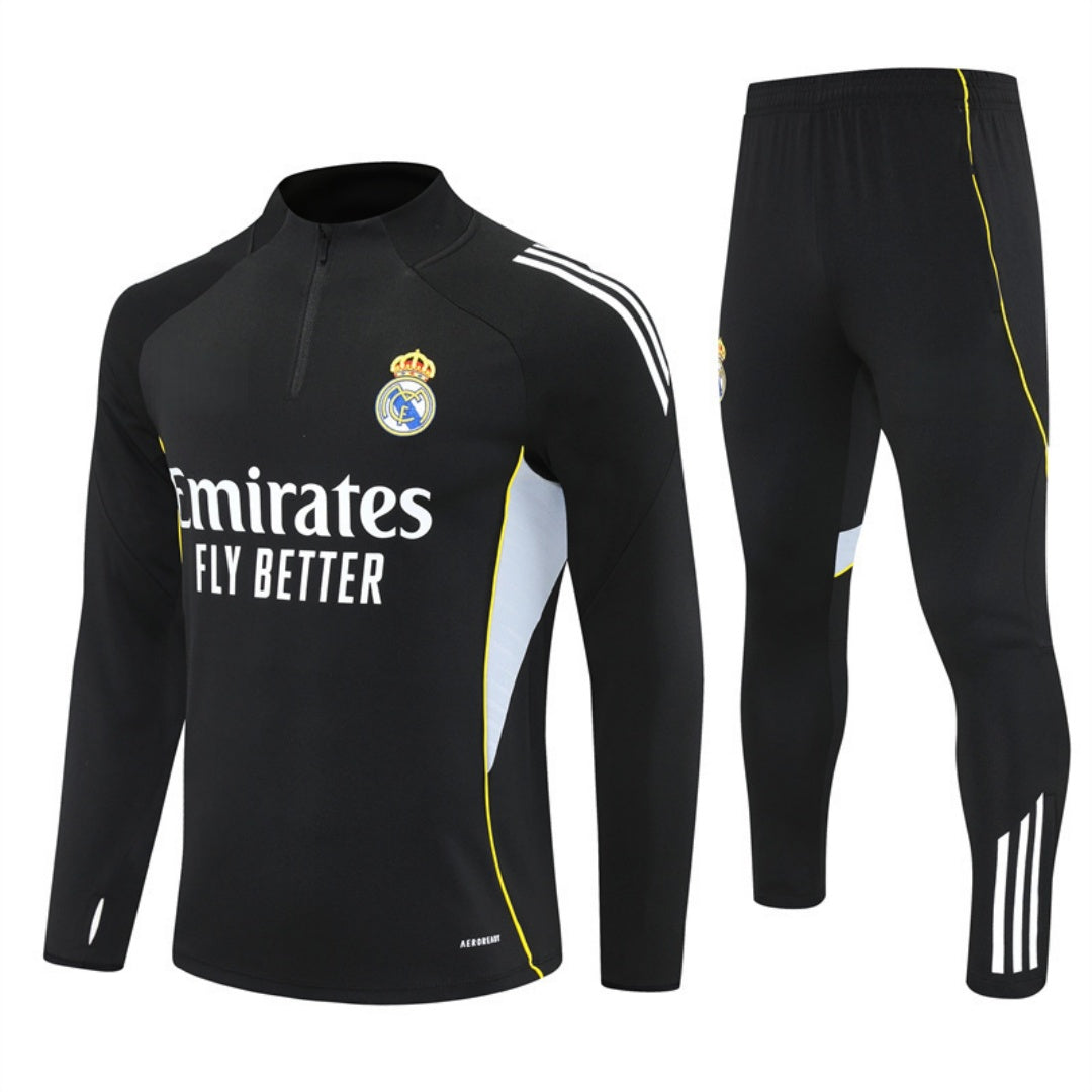 Conjunto especial negro del Real Madrid 25/26