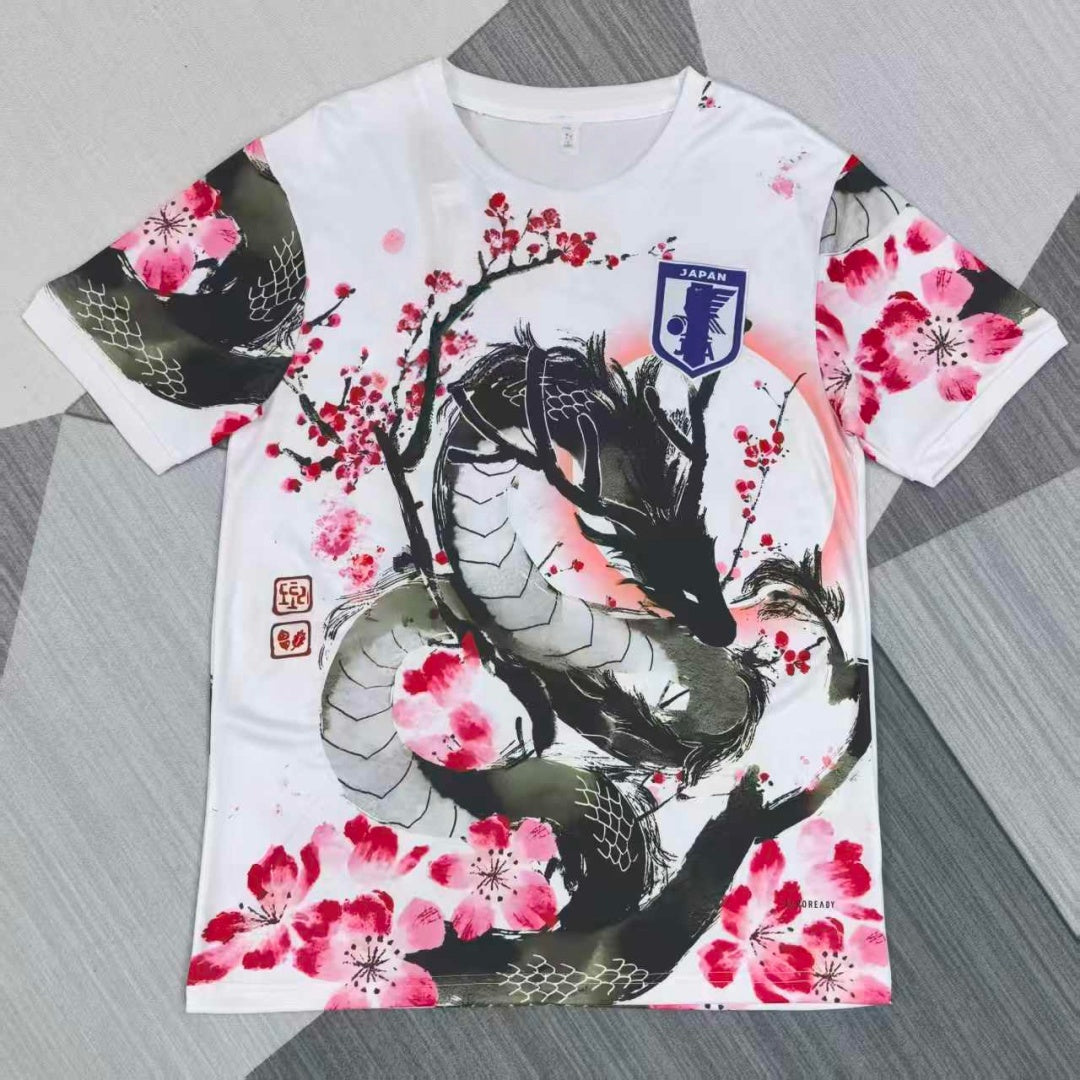 Camiseta especial de anime japonés con dragón rosa, talla 25/26.