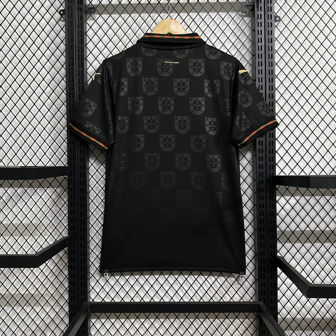 Camiseta negra de edición especial de Portugal, talla 25/26