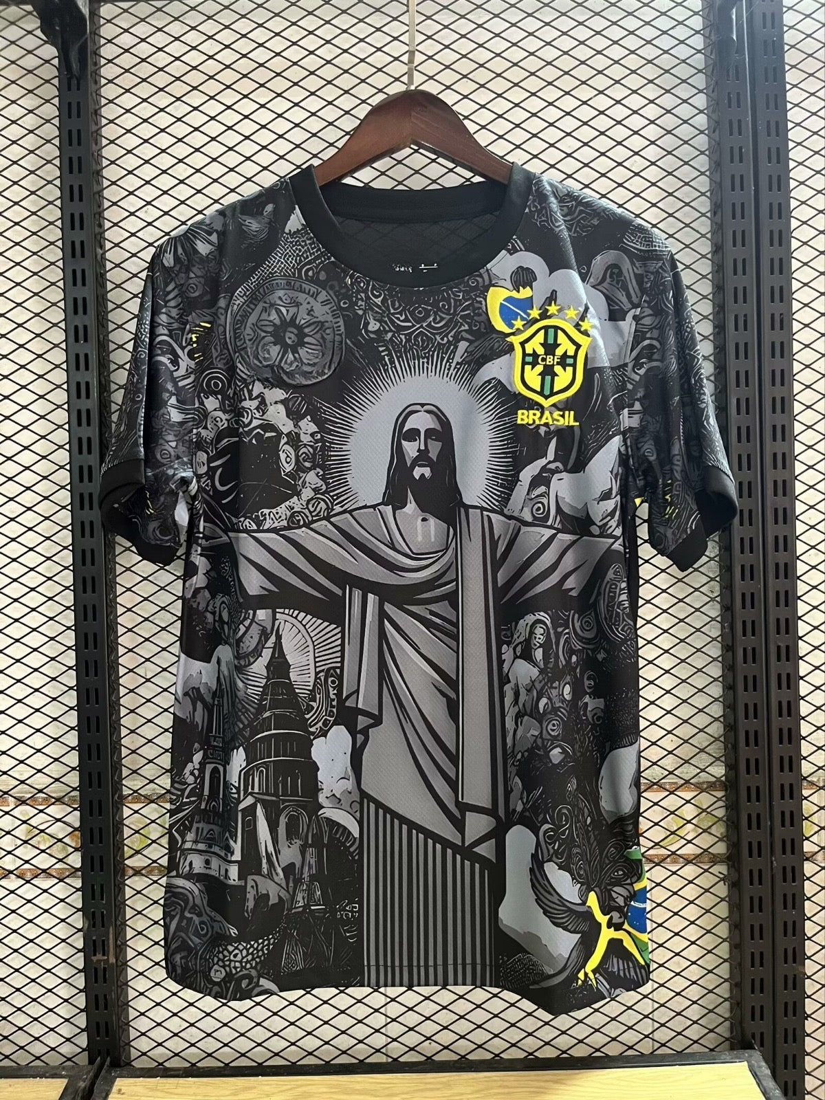 Camiseta negra especial de Brasil 24/25