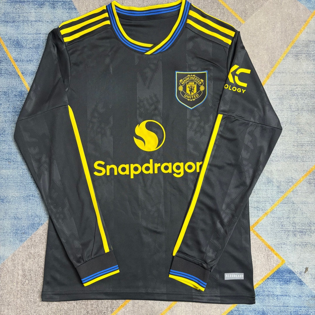 Camiseta de manga larga del Manchester United, tercera equipación, temporada 25/26