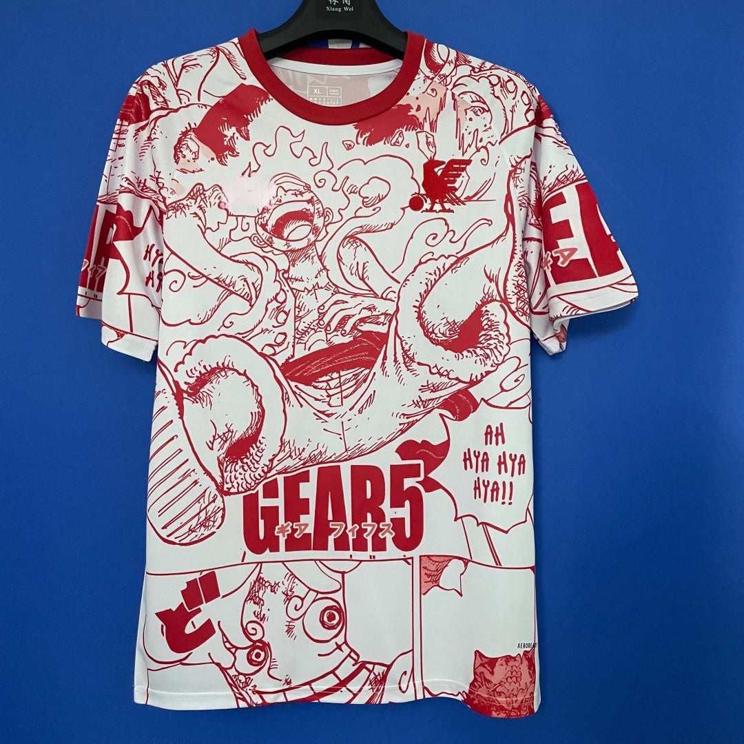 Nueva camiseta especial roja de anime japonés 25/26