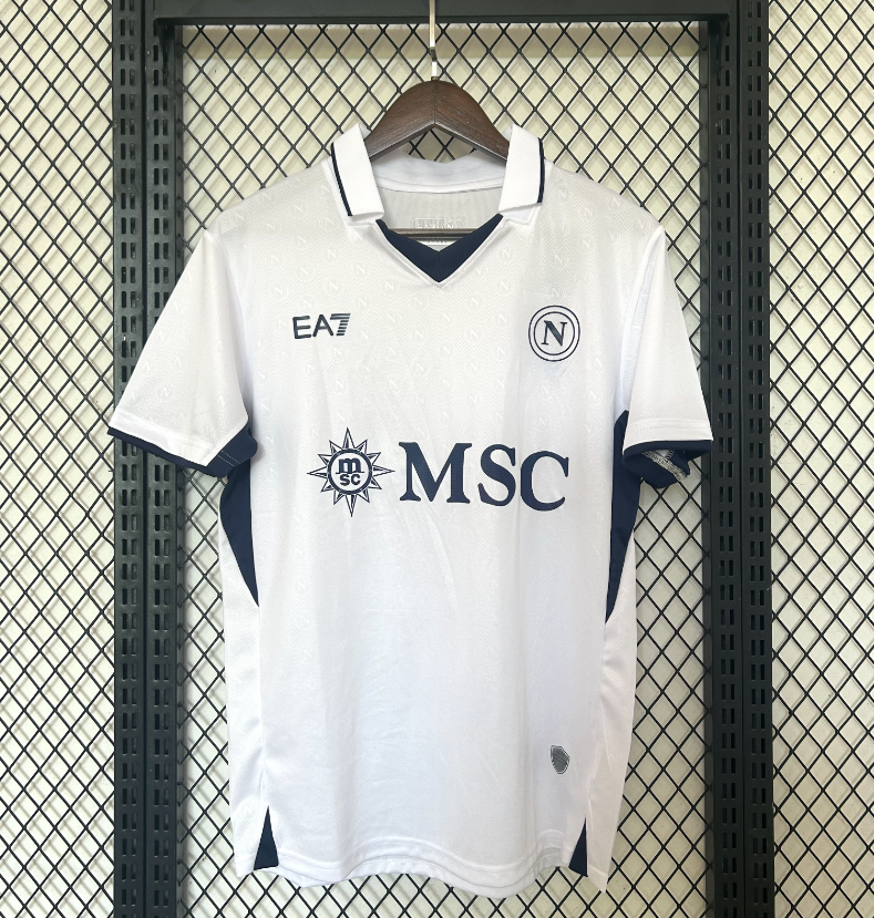 Camiseta blanca del Napoli 24/25