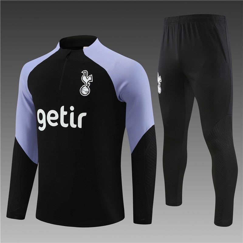 Equipación negra y morada del Tottenham 2023-2024