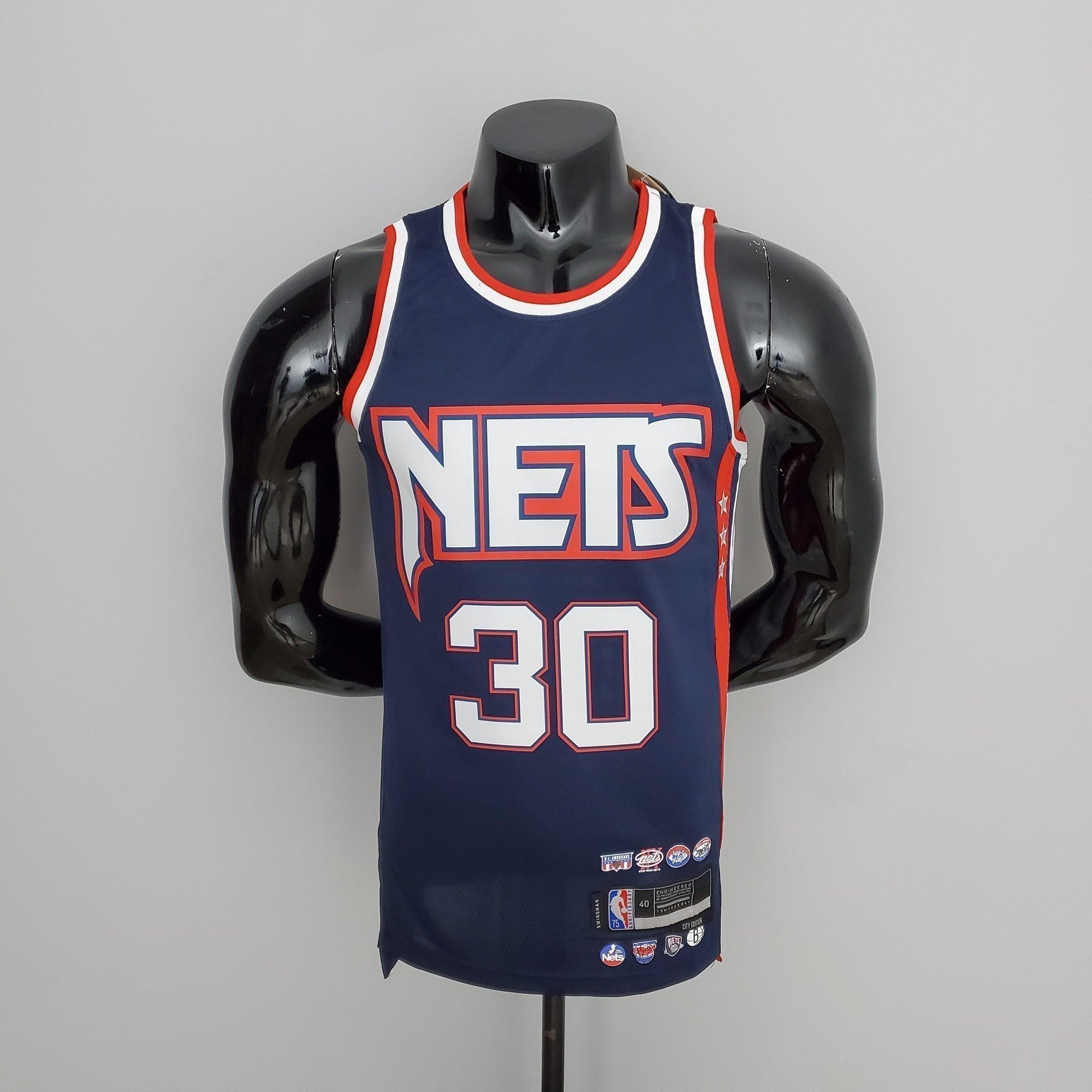 Camiseta de baloncesto de los Brooklyn Nets de Curry número 30 de la NBA