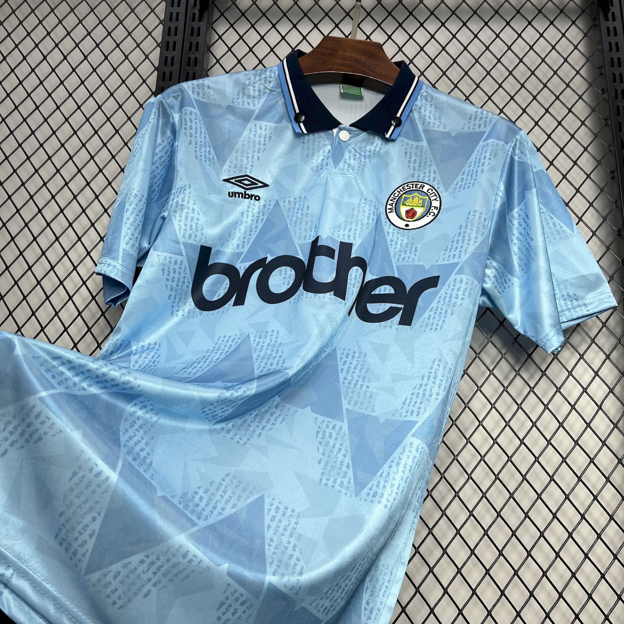Camiseta retro del Manchester City de 1989
