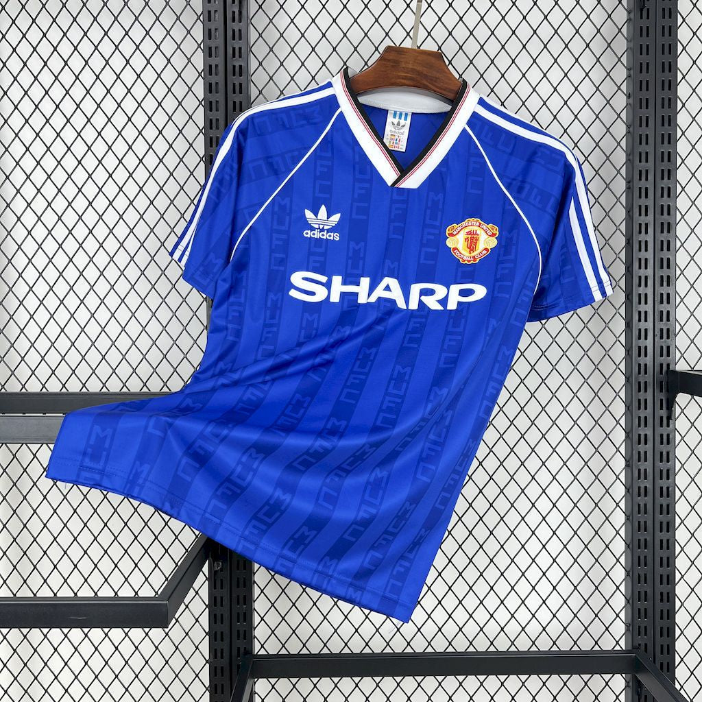 Camiseta retro de visitante del Manchester United 1988/89