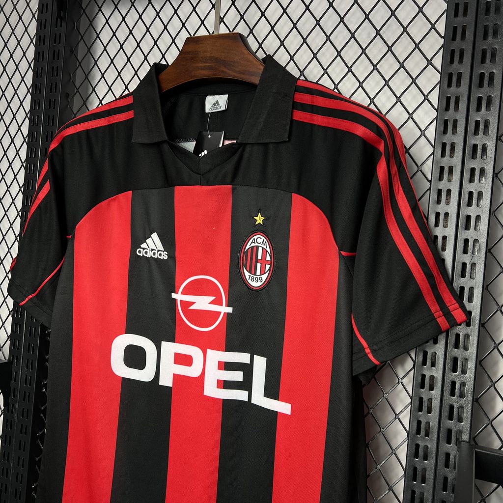 Camiseta retro del AC Milan, temporada 2000/01
