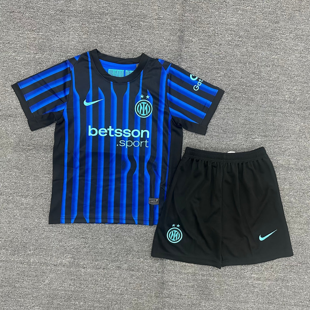 Equipación local del Inter de Milán 25/26 para niños