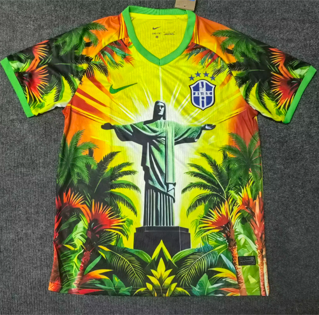 Camiseta especial de Brasil negra y amarilla 25/26