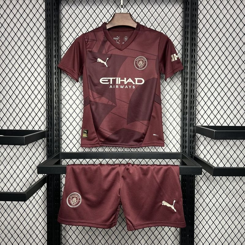 Equipación infantil del Manchester City para la temporada 24/25