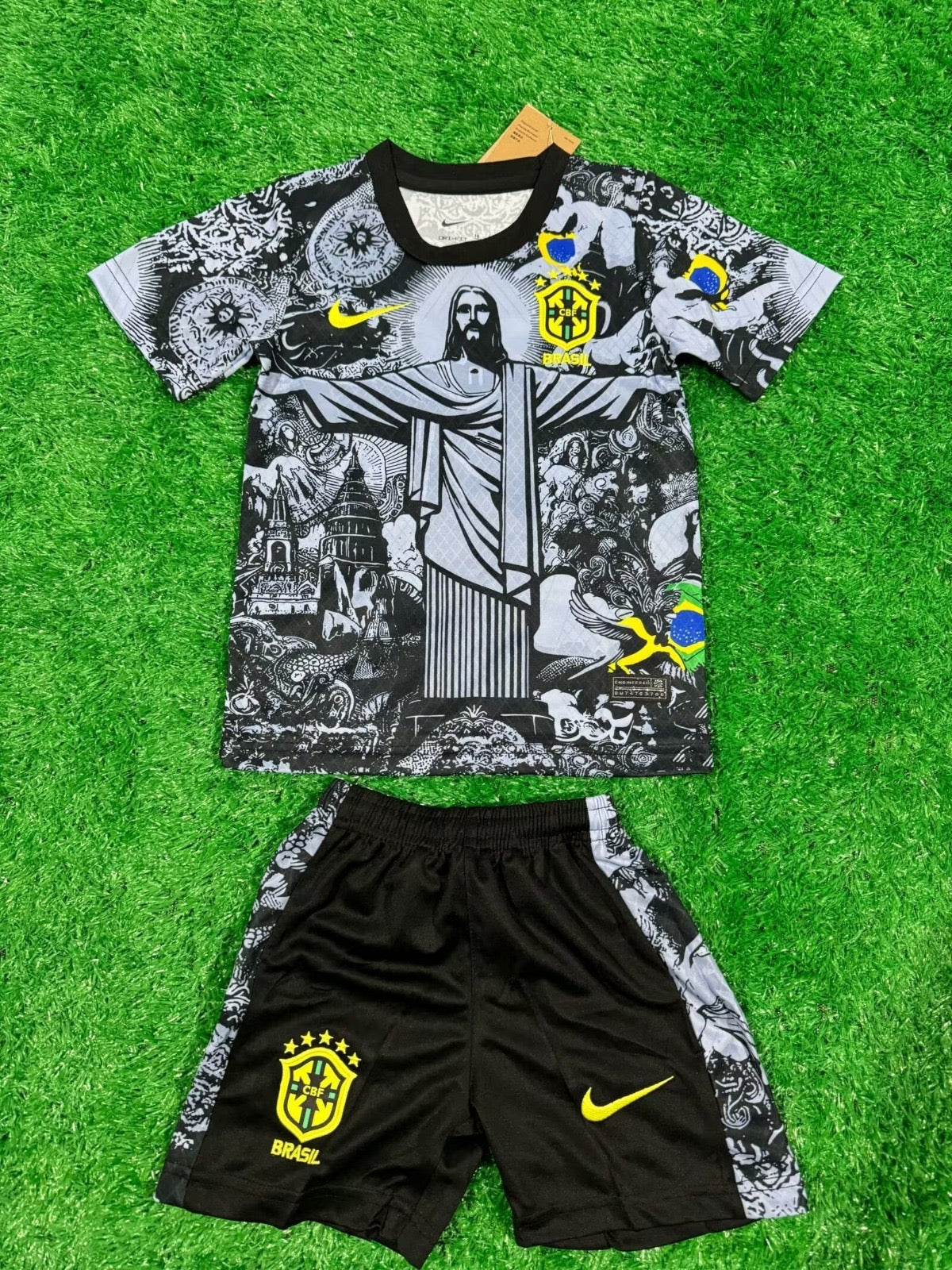 Conjunto infantil 24/25 Brasil Negro Especial