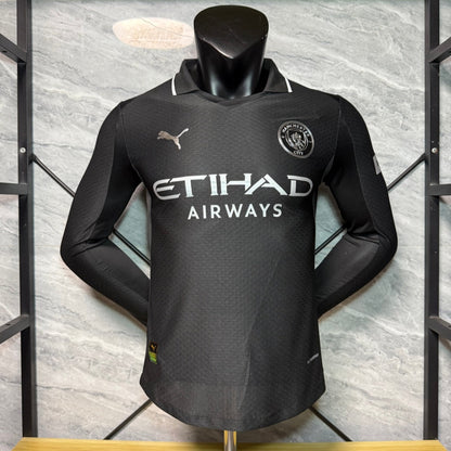 Camiseta de visitante del Manchester City, temporada 25/26, manga larga