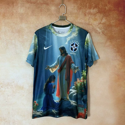 Camiseta especial de Brasil 25/26 Estatua de Jesús