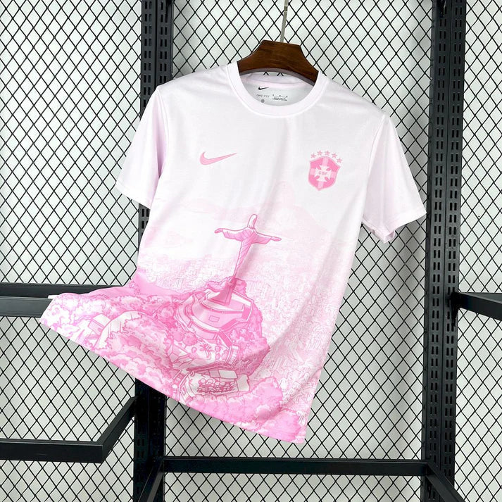 Camiseta rosa especial de Brasil, talla 25/26