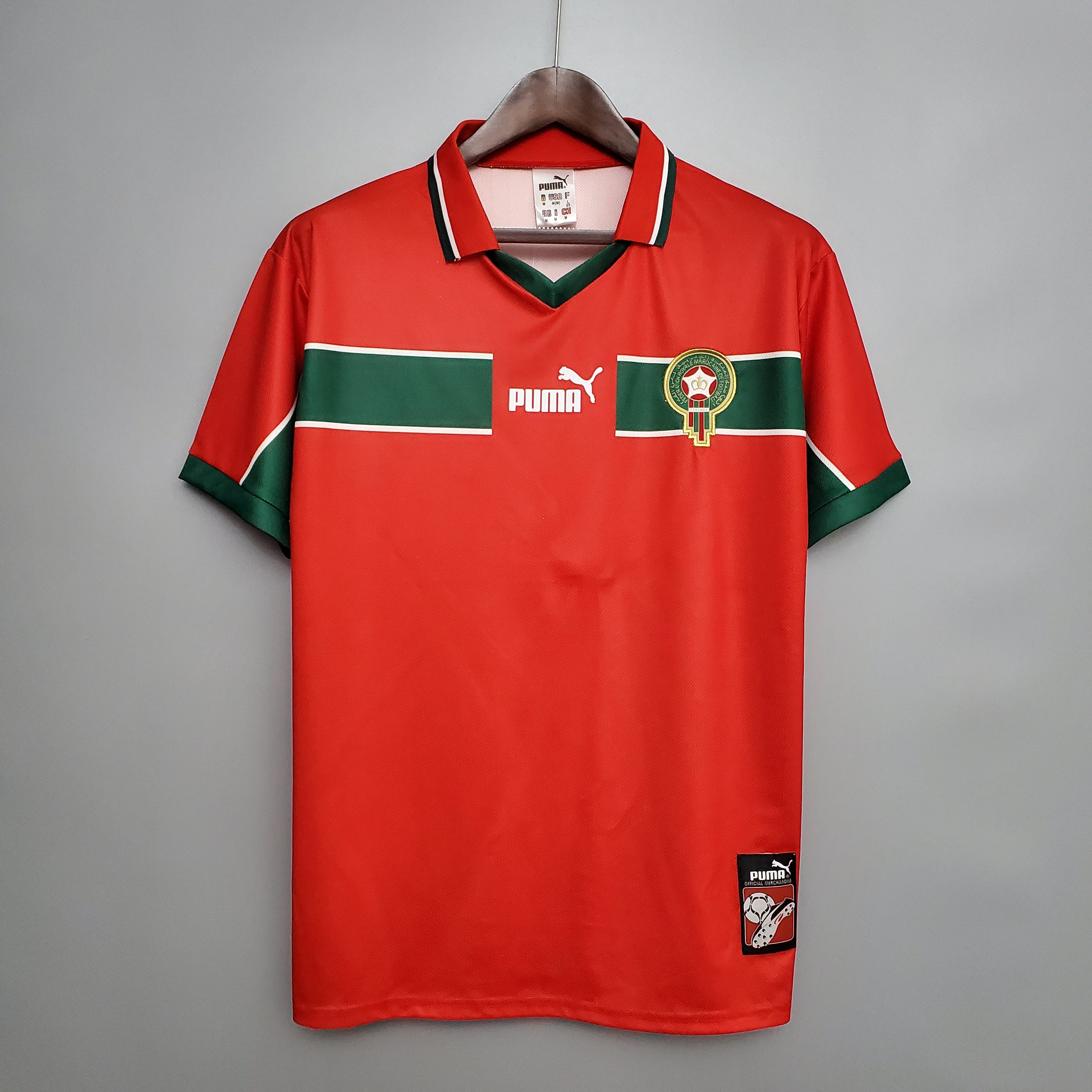 Camiseta retro de visitante de Marruecos 1998