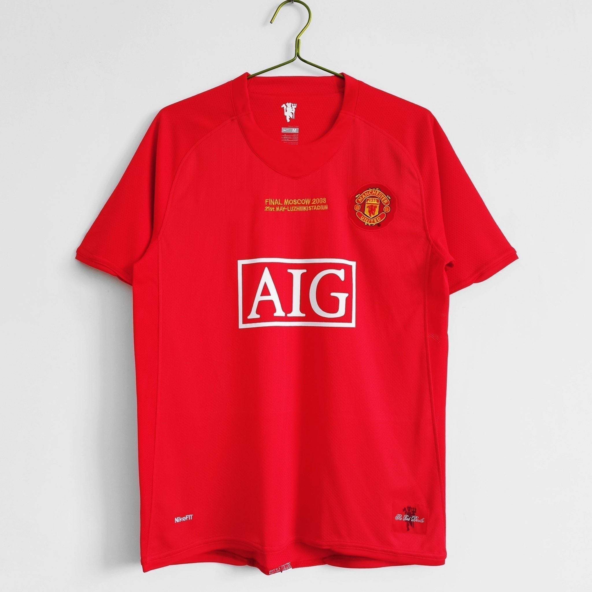 Equipación local del Manchester United 2007-2008