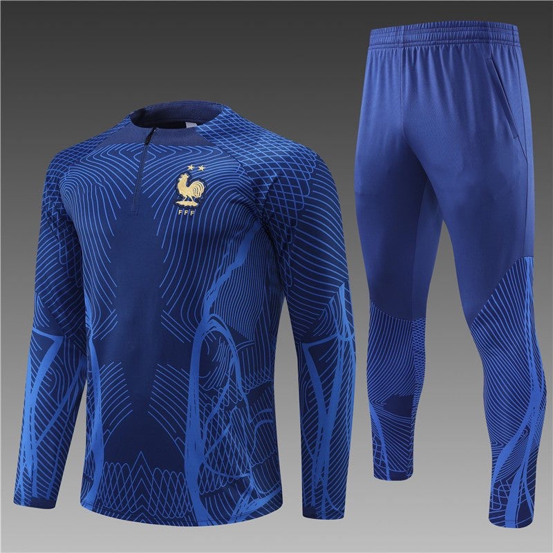 Equipación de la Selección Nacional de Francia - Azul claro y azul oscuro 2022-2023