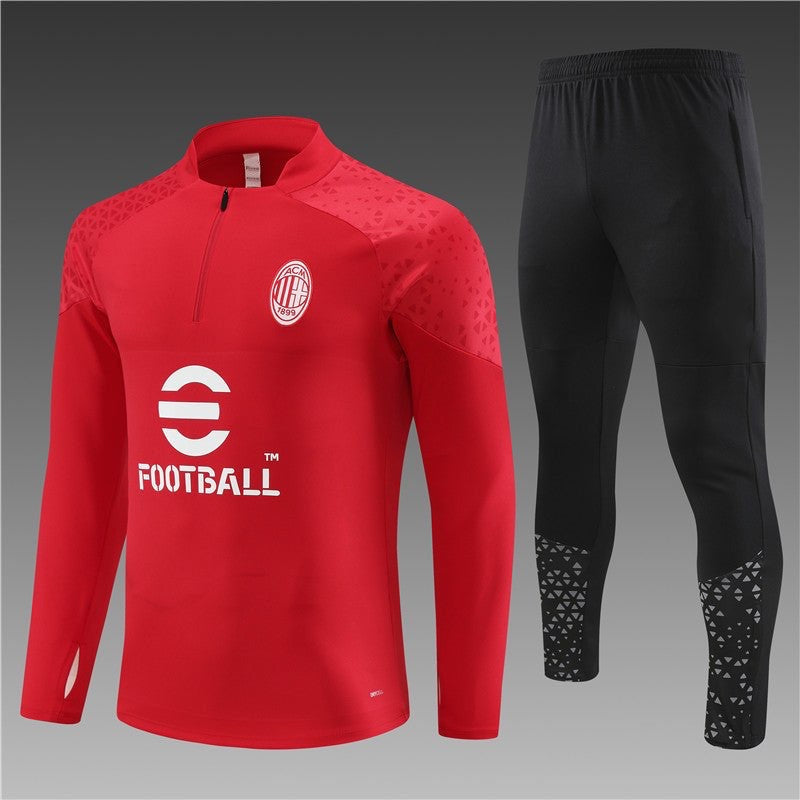 Equipación roja del AC Milan 2023-2024