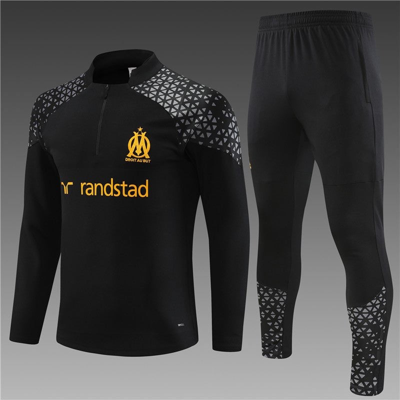 Equipación Olympique de Marsella Negra 2023-2024