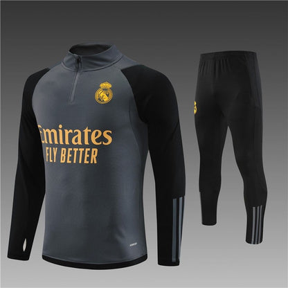 Equipación negra y gris del Real Madrid 2023-2024