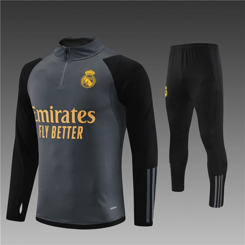 Equipación negra y gris del Real Madrid 2023-2024