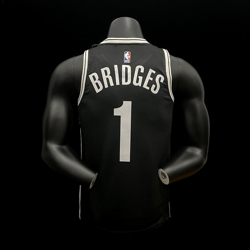 Camiseta de baloncesto de los Brooklyn Nets BRIDGES 1 de la NBA