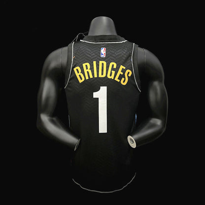 Camiseta de baloncesto de los Brooklyn Nets BRIDGES 1 de la NBA