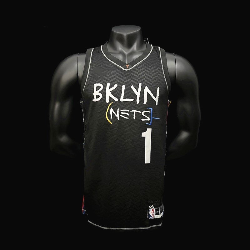 Camiseta de baloncesto de los Brooklyn Nets BRIDGES 1 de la NBA