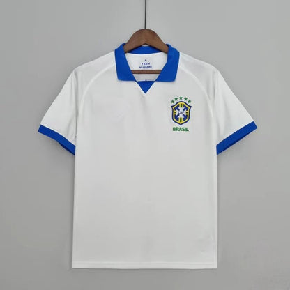 Camiseta retro de visitante de Brasil 2019