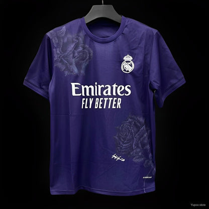 Camiseta morada Real Madrid x Yamamoto 2024-2025