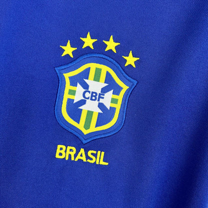 Camiseta retro de visitante de Brasil 1998