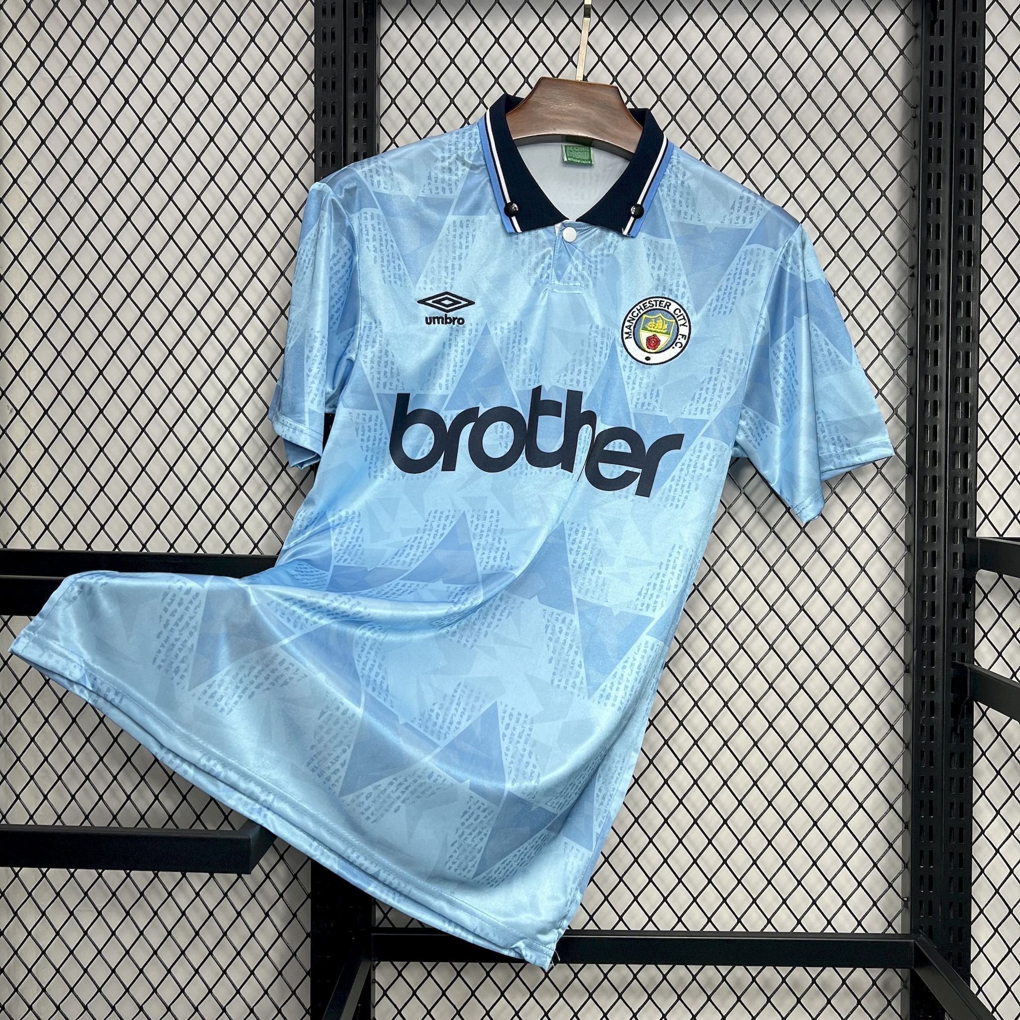Camiseta retro del Manchester City de 1989