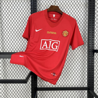 Camiseta retro del Manchester United para la temporada 2007/08.
