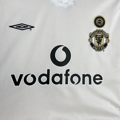 Camiseta retro reversible del centenario del Manchester United 2001/02
