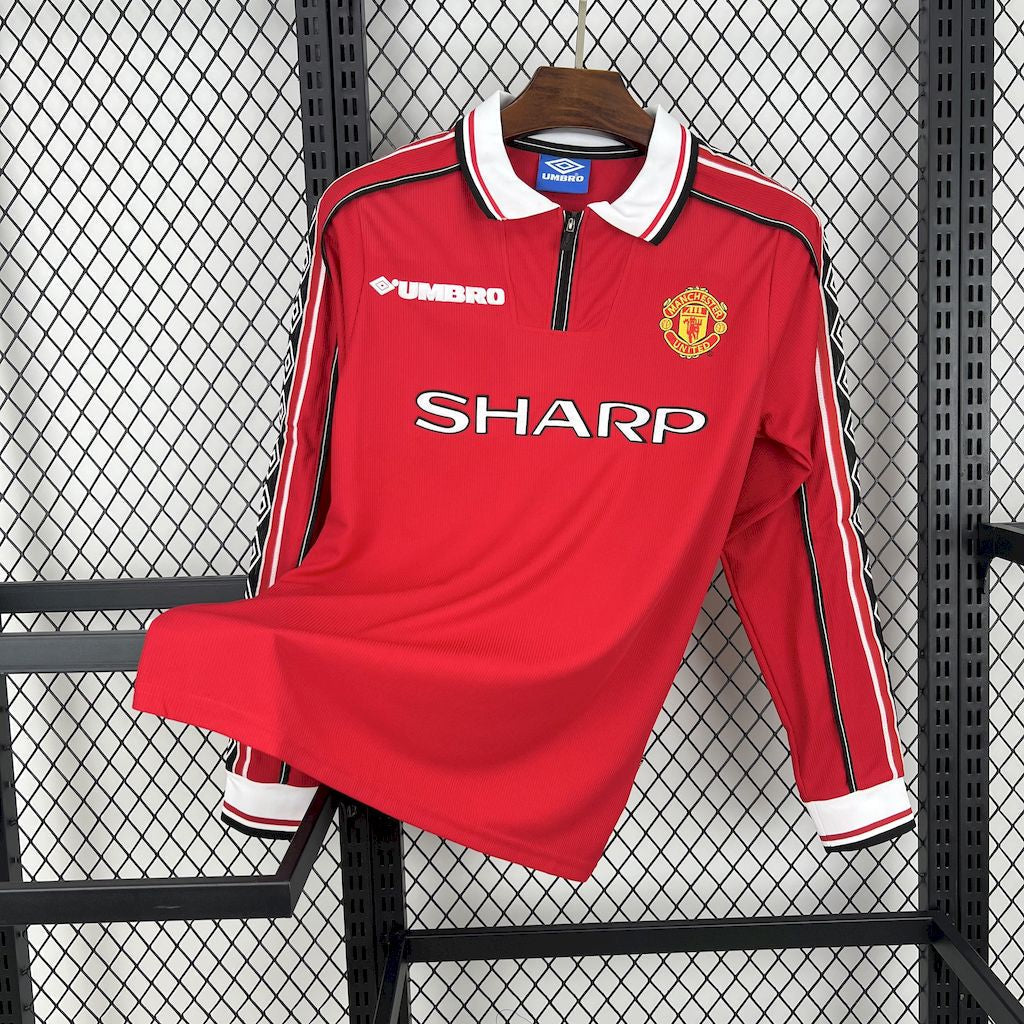 Camiseta retro de manga larga del Manchester United 1998/99