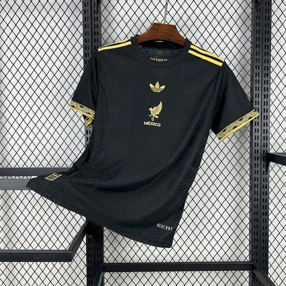 Camiseta dorada y negra de México 2025/26