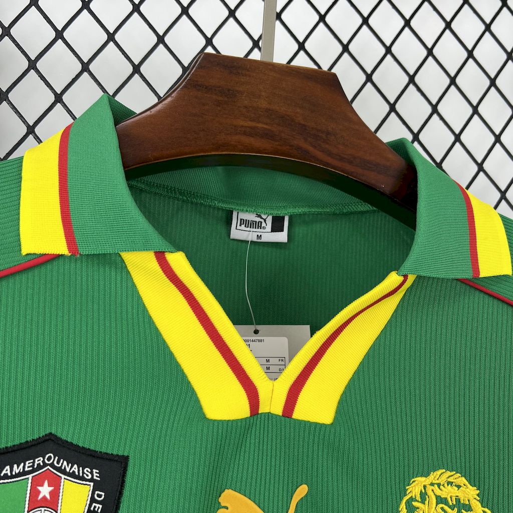 Camiseta retro de Camerún para local, 1998