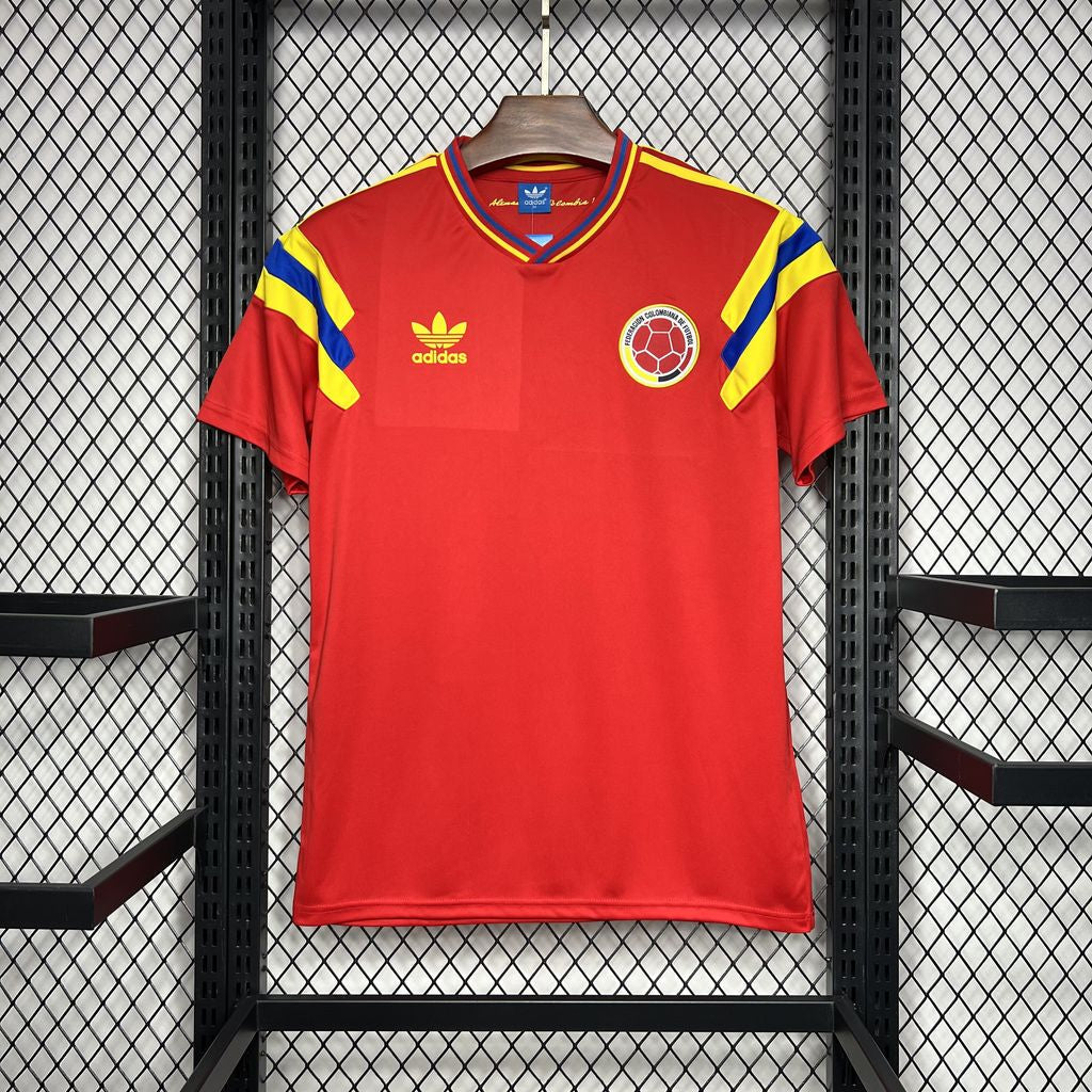 Camiseta retro de visitante de Colombia 1990