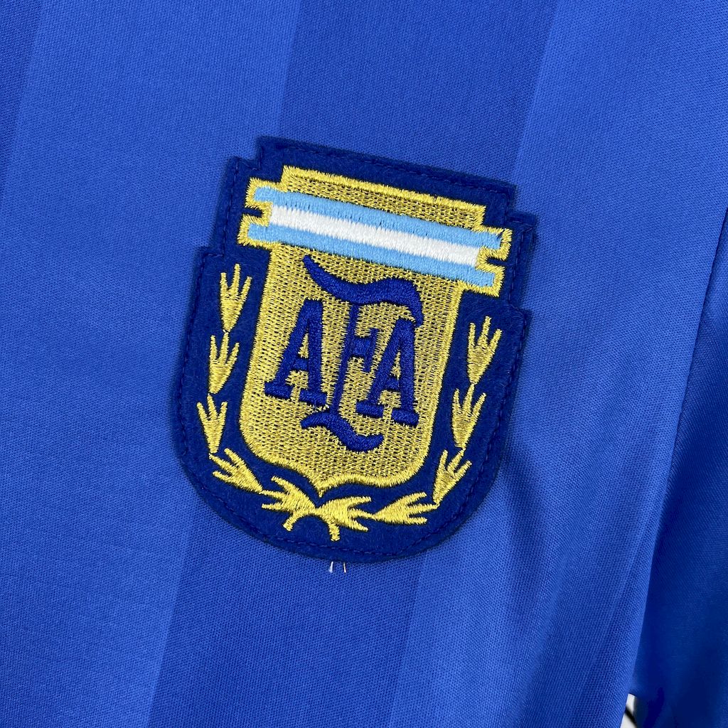 Camiseta retro de visitante de Argentina 1986