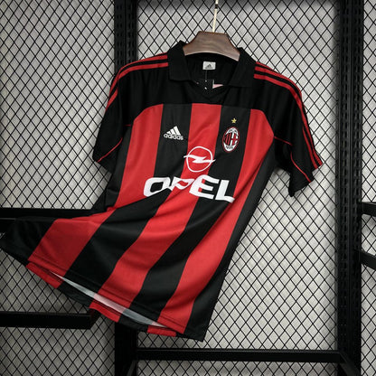 Camiseta retro del AC Milan, temporada 2000/01