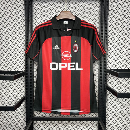 Camiseta retro del AC Milan, temporada 2000/01