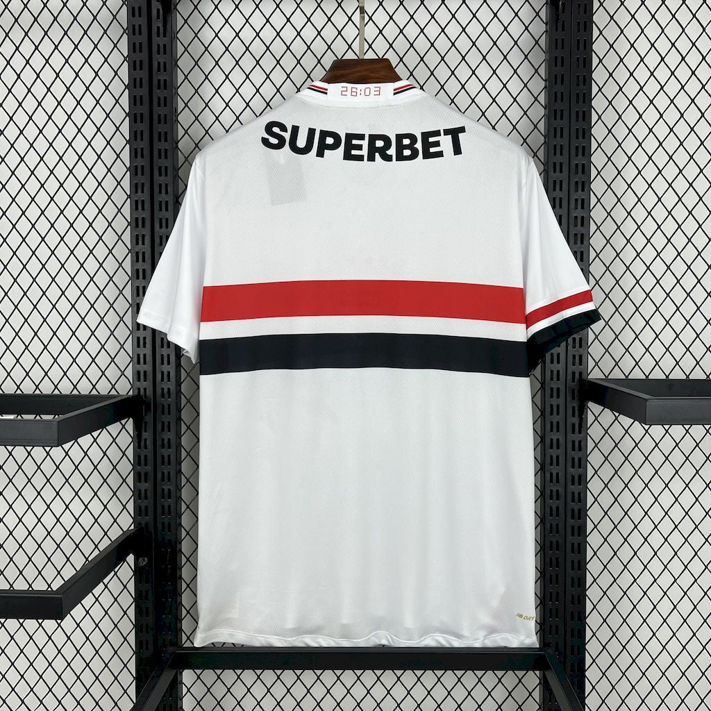 Camiseta local del Sao Paulo 2025/26