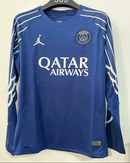 Camiseta azul de manga larga del PSG (Tallas 25/26)