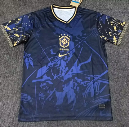 Camiseta especial de Brasil negra y azul 25/26