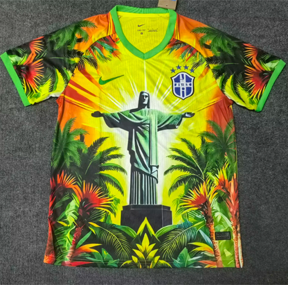 Camiseta especial de Brasil negra y amarilla 25/26