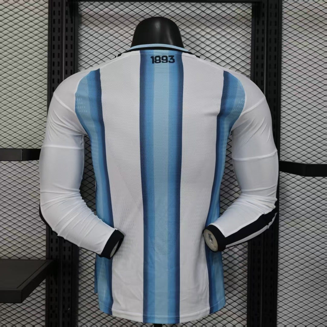 Camiseta de jugador local de Argentina 25/26, manga larga