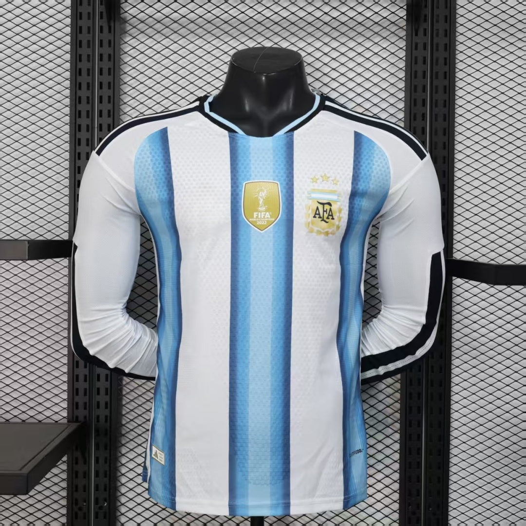 Camiseta de jugador local de Argentina 25/26, manga larga