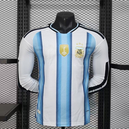 Camiseta de jugador local de Argentina 25/26, manga larga