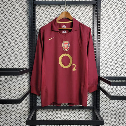 Camiseta retro de manga larga del Arsenal 05/06